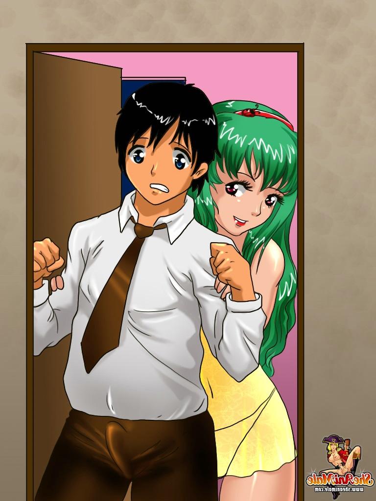 12P Lindo chico anime es rodeado y follado por un grupo de bellezas transexuales