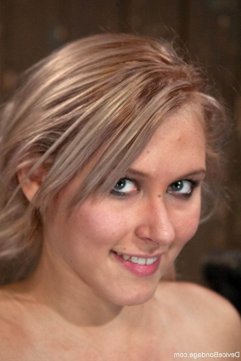 17P Cute blonde girl Katie Summers gets bent over backwards before nipple tugging
