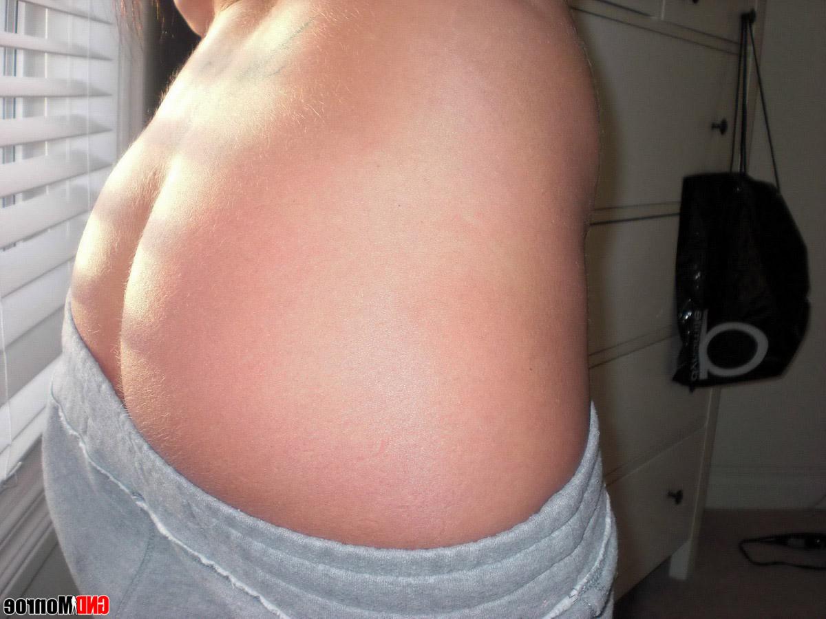 12P Girl next door type takes off her clothes during self shot action