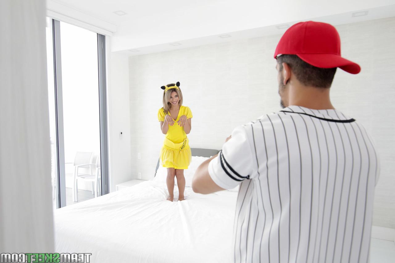 20P Petite Pikahoe Giselle Ambrosio gets captured, fucked & served a hot mouthful