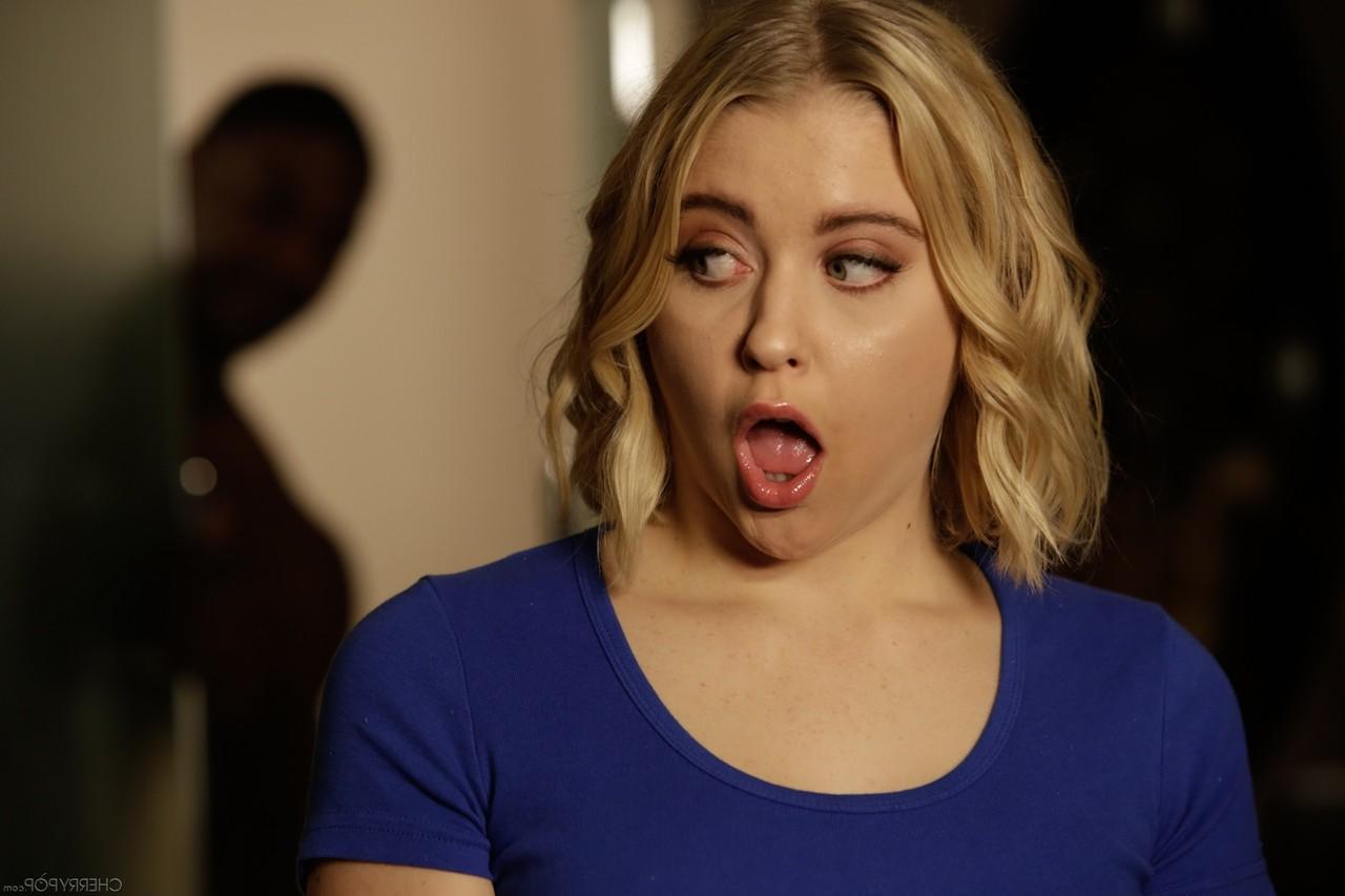 20P Pretty Chloe Cherry didn't expect to be fucked by big black dick this time