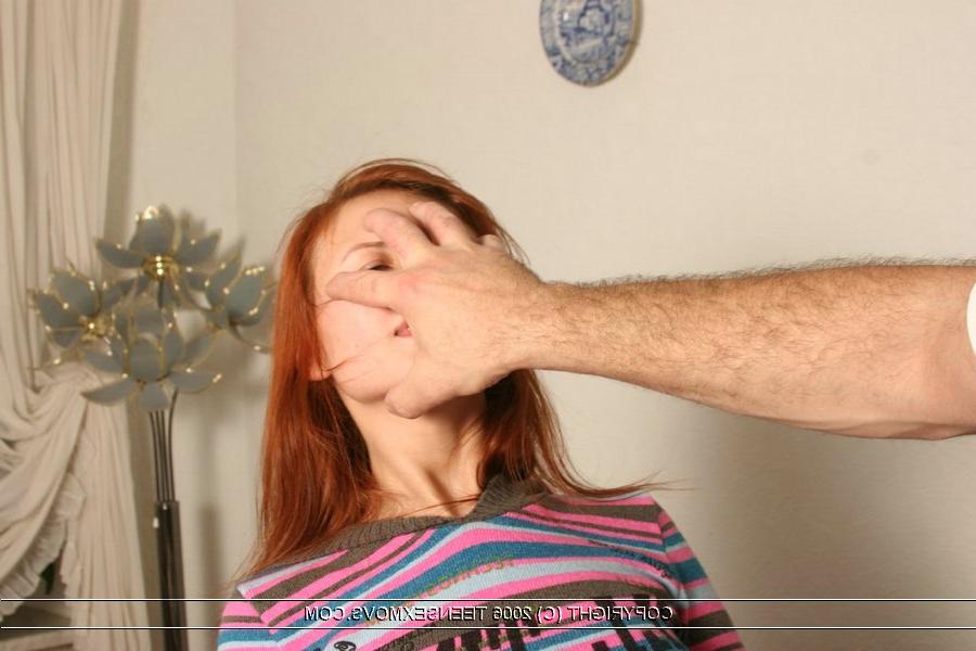 15P Young redhead with a shaved vagina rides her man friend during POV sex