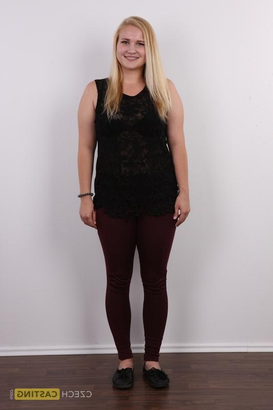 20P Chubby blonde teen Jana shows her pierced cunt during her nude debut