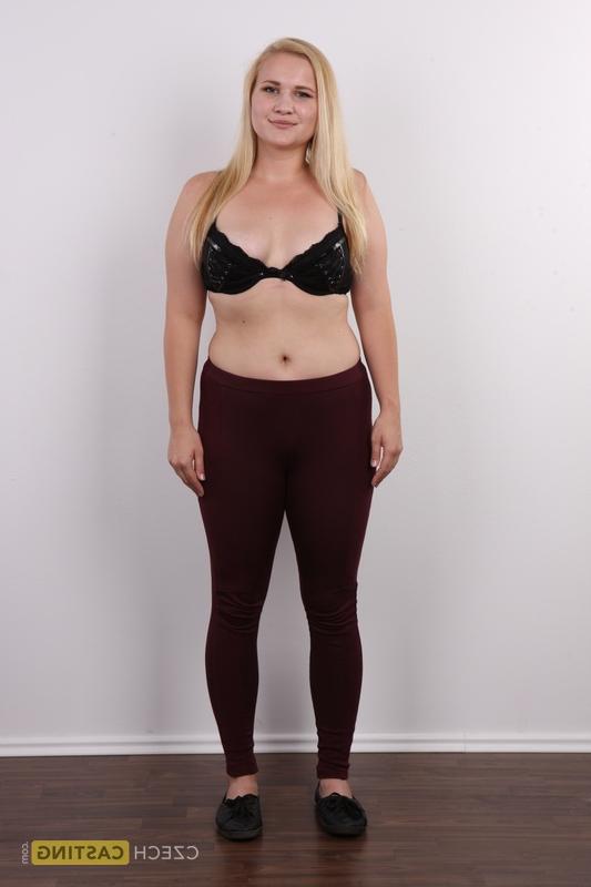 20P Chubby blonde teen Jana shows her pierced cunt during her nude debut
