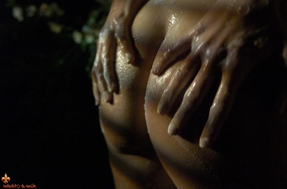12P Hot blonde Marketa Belonoha gets soaking wet at night in the nude