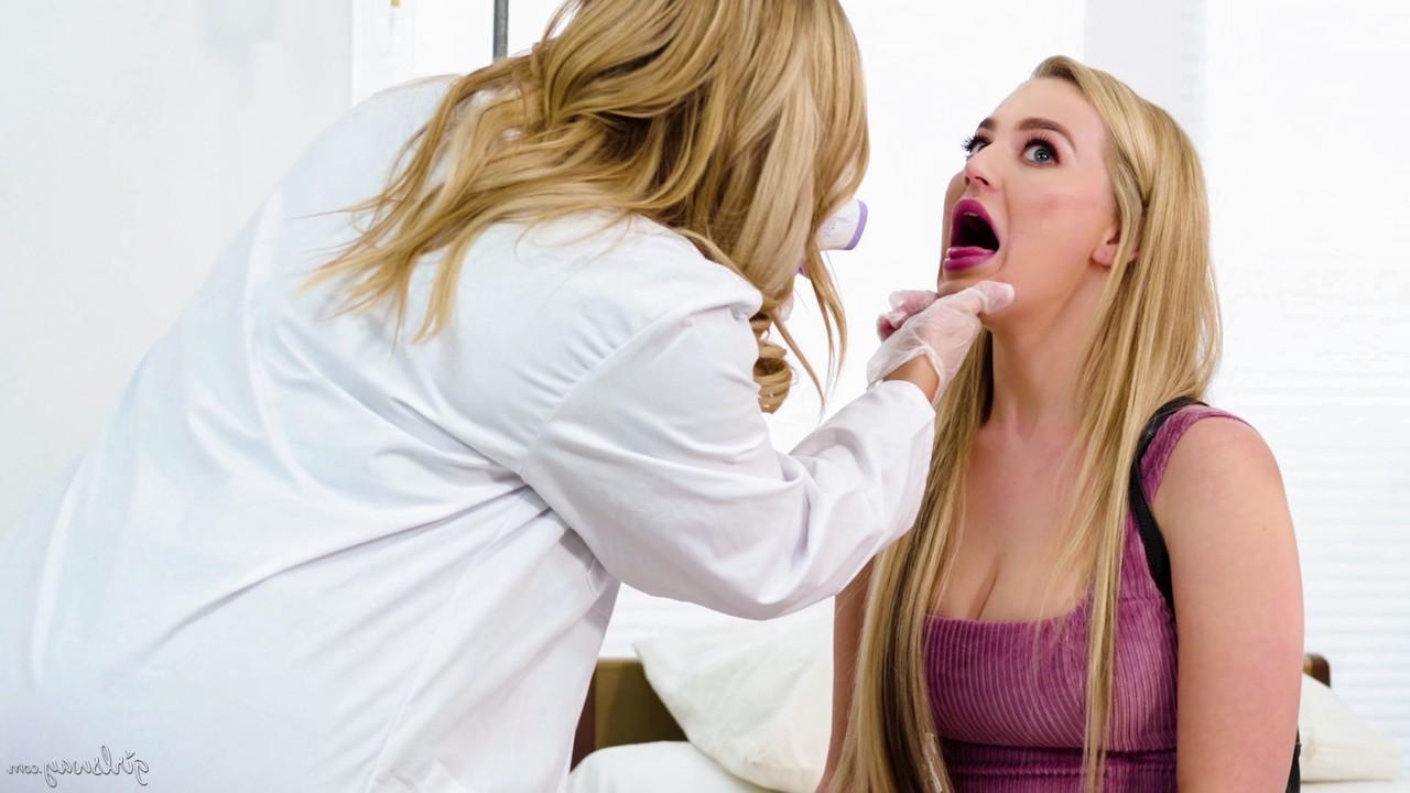 15P Blake Blossom is turned into a lesbian by her female doctor Candice Dare