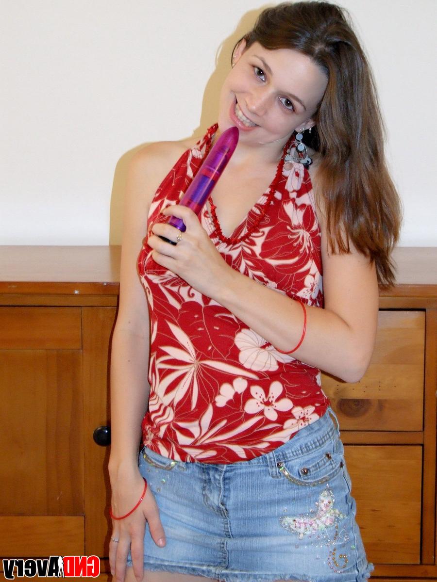 12P Young amateur strips down to her heels while masturbating with a sex toy