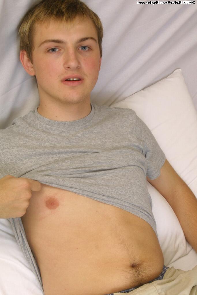 20P Innocent looking Caucasian boy Cody 1 shows off his big dick while jerking off