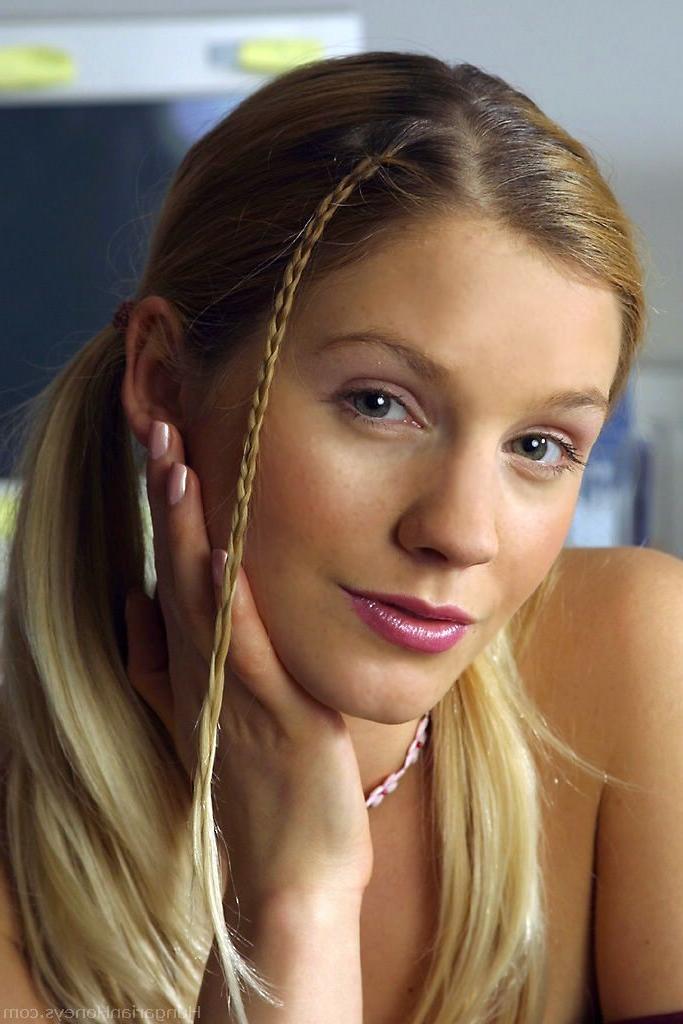 20P Sexy Hungarian secretary Lucie Horinkova strips & poses at the office
