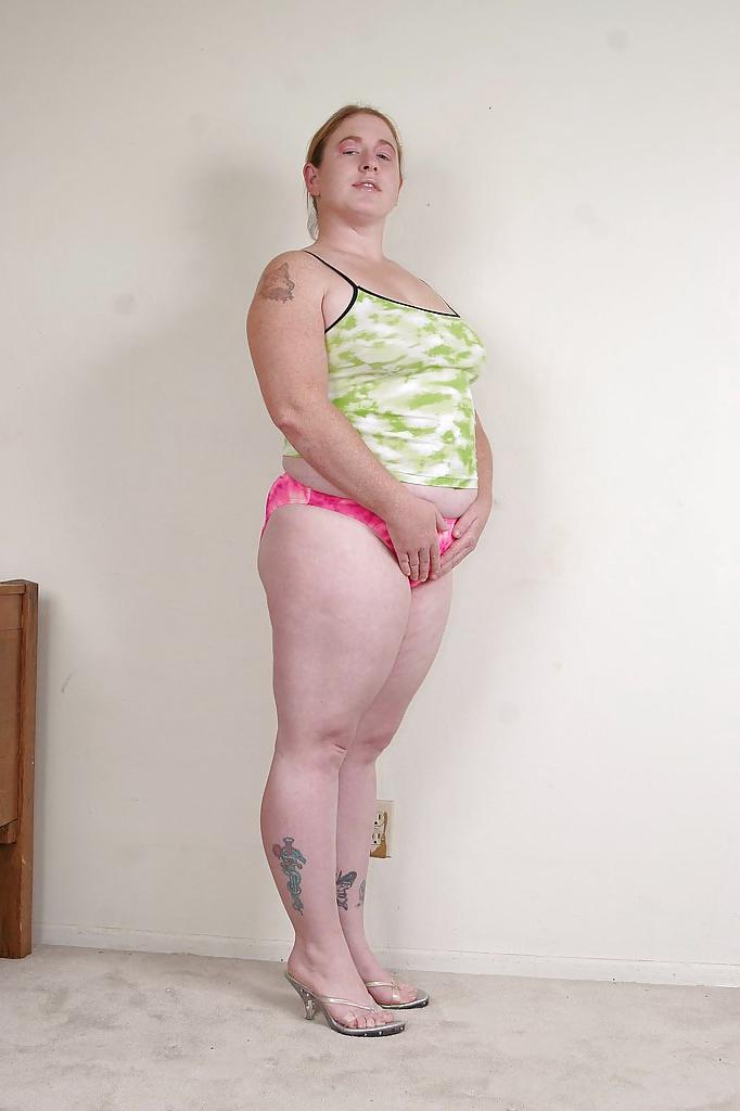 16P Lustful redhead plumper revealing her twat and flabby jugs