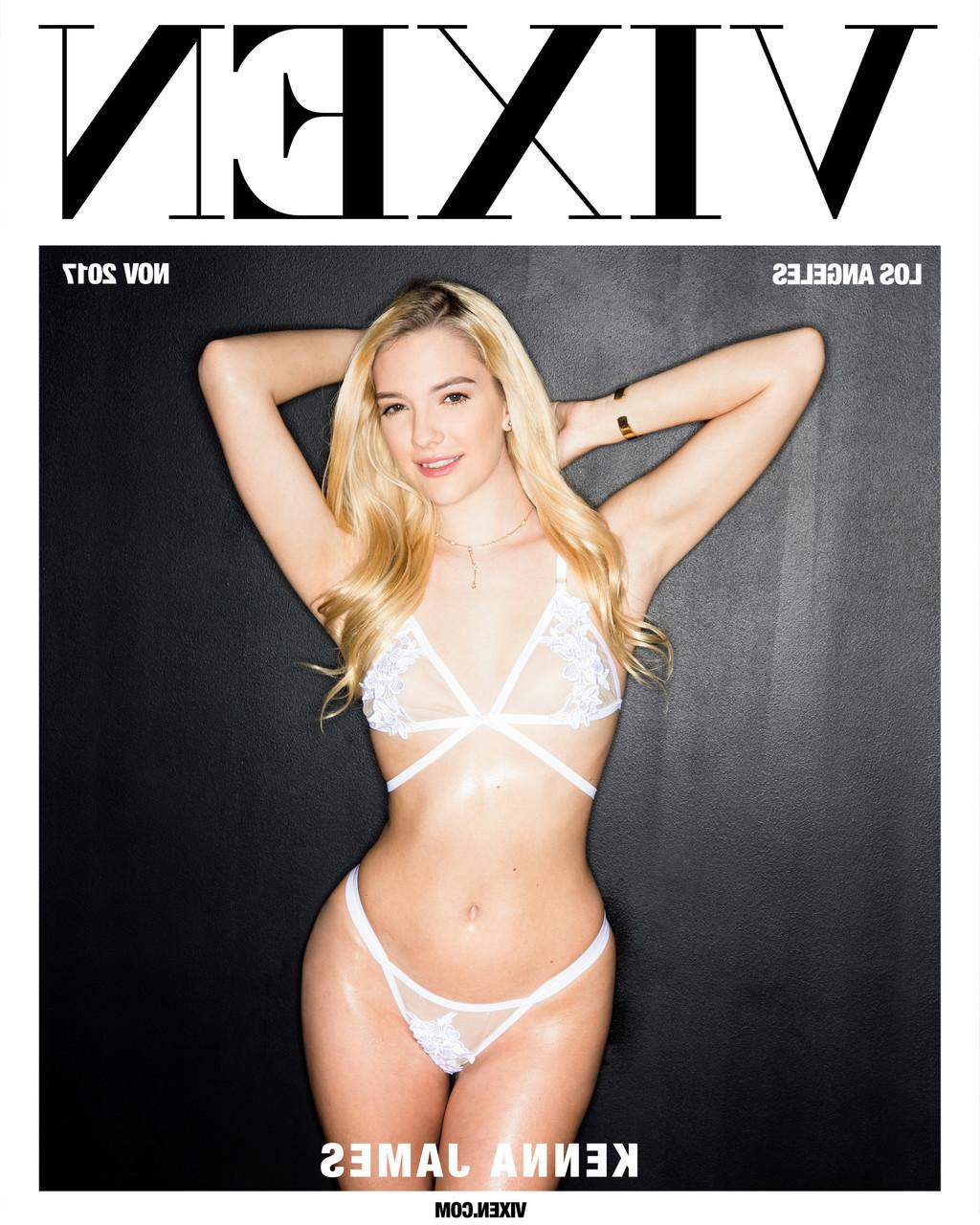 20P La blonde glamour Kenna James se fait défoncer la chatte par une énorme trique.