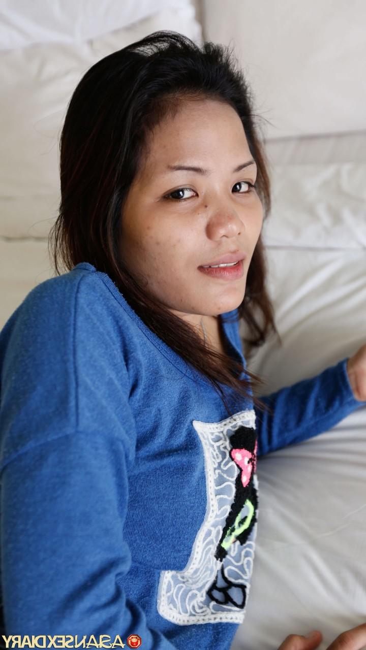 20P Malaysian babe Cempaka unveils her small tit & big ass before having POV sex