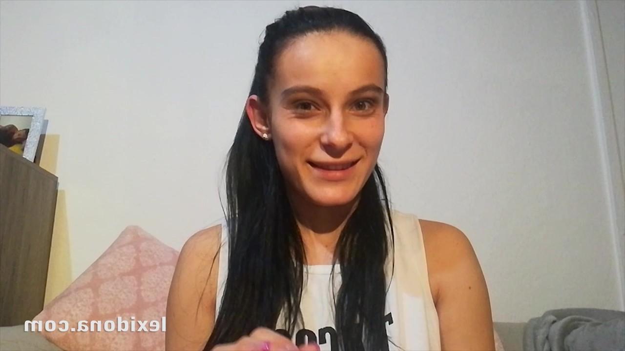 15P Brunette teen Lexi Dona removes her makeup during a non-nude scene