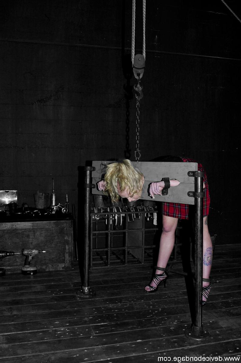 20P Naughty blonde schoolgirl Sarah Jane Ceylon gets bound, punished and toyed