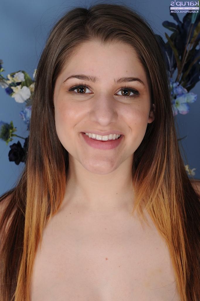 16P Close up scene with gorgeous teen beauty Teddi Rae undressing