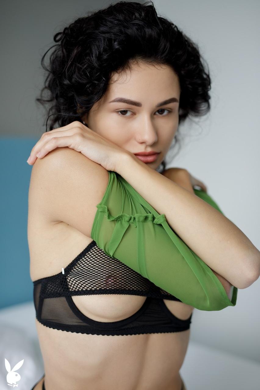 20P Glamorous babe Layla Balan flaunts her sweet tits during a sexy striptease