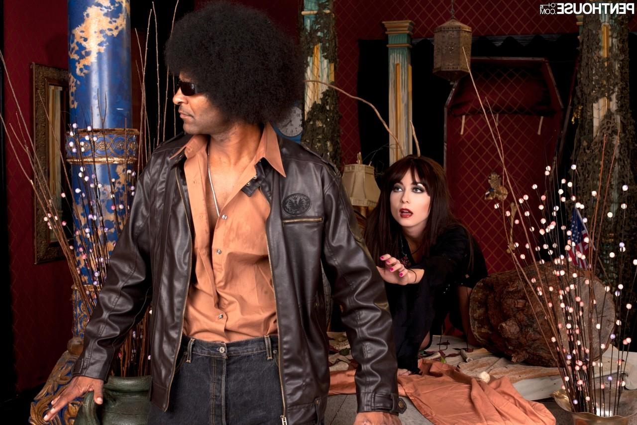 20P Tall brunette Zoe Voss gets her pussy stuffed with a big black rod