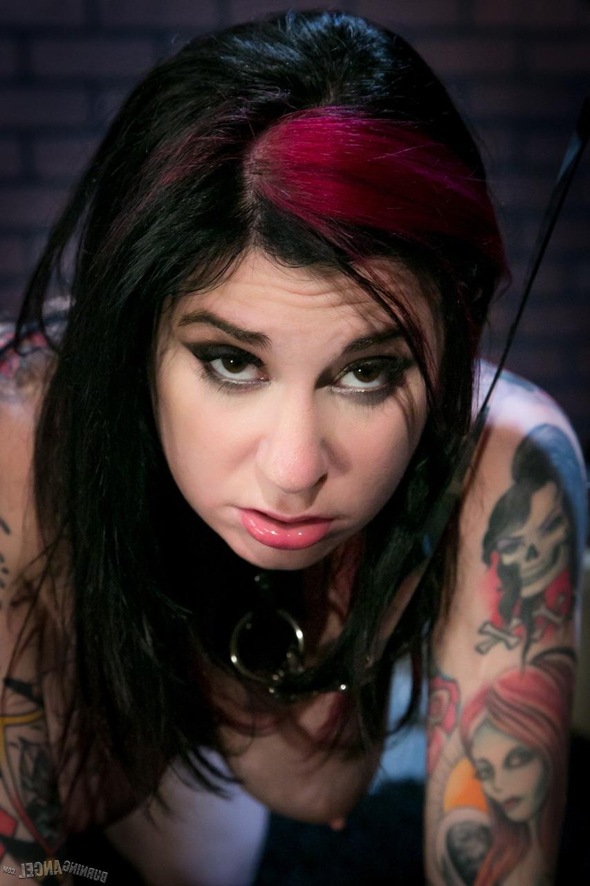 17P Sub for the day Joanna Angel enjoys a spit roast, DP, hot wax & facial 3some