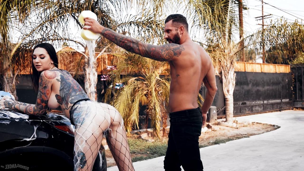 15P Tattooed student Rocky Emerson has sex with a guy after a car wash
