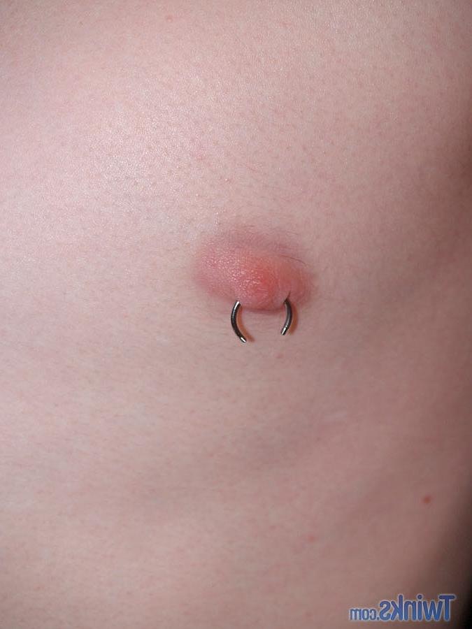 20P Slender twink Jackson C undresses and shows his pierced nips and masturbates
