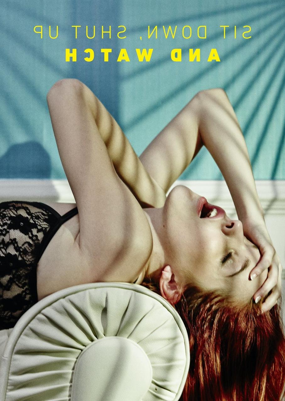 20P Sexy ginger wife Amarna Miller dominates and screws her man on the sofa