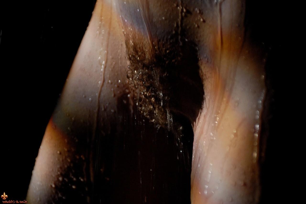 16P Young girl Frances gets soaking wet in a garden during the night