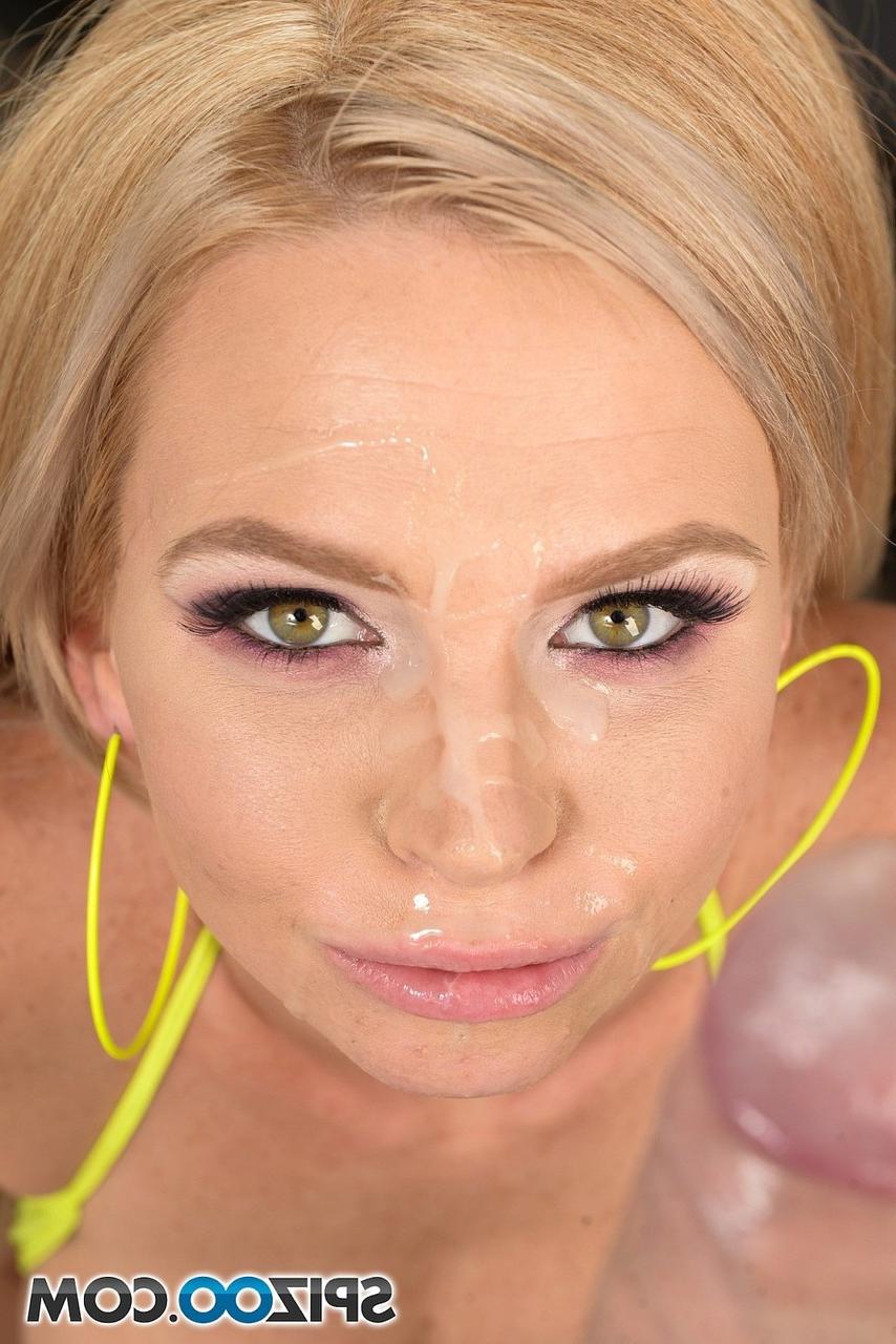 18P Glamour loira gata Astrid Star chupando pau gordo em estilo pov antes do tratamento facial