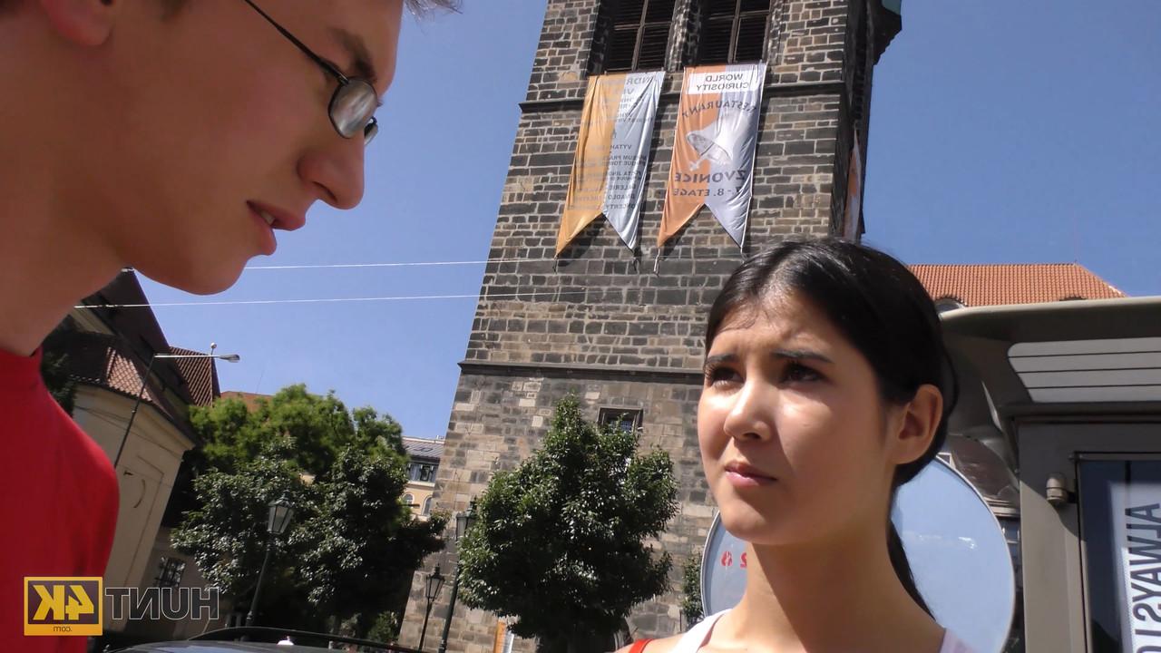 20P Breathtaking amateur doll screws old stranger in front of her nerdy boyfriend