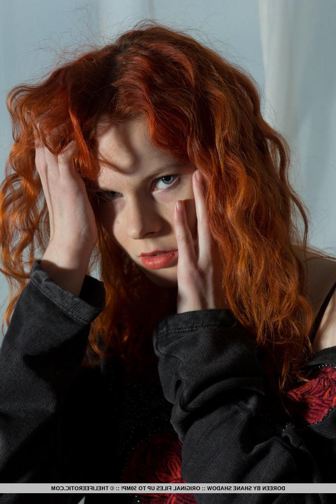 16P Pale redhead from Latvia masturbates after teasing her nipples