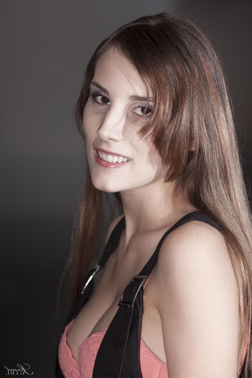 20P Thin Croatian female Tina Blade displays her delectable body in sexy stockings