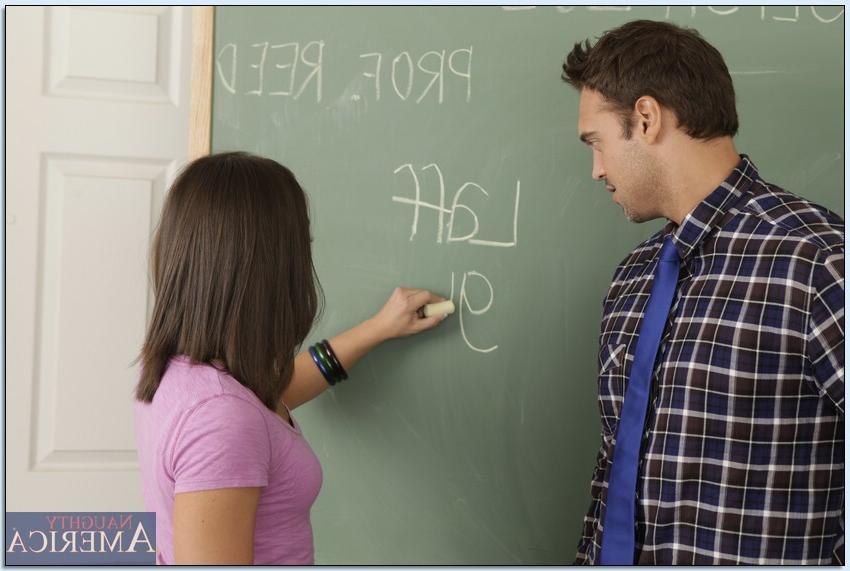 16P Coed with small tits Mischa Brooks pleases her teacher with her cunt