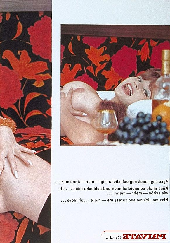 11P A schoolgirl from the 70s era poses for a variety of naughty solo shoots