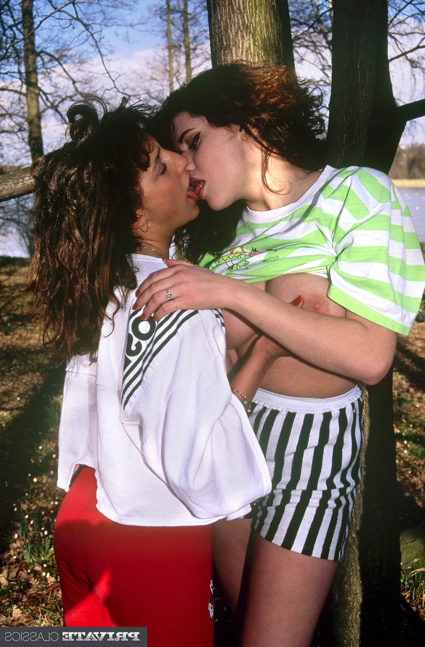 16P Female jogger Ramba hooks up with her lesbian lover during a run