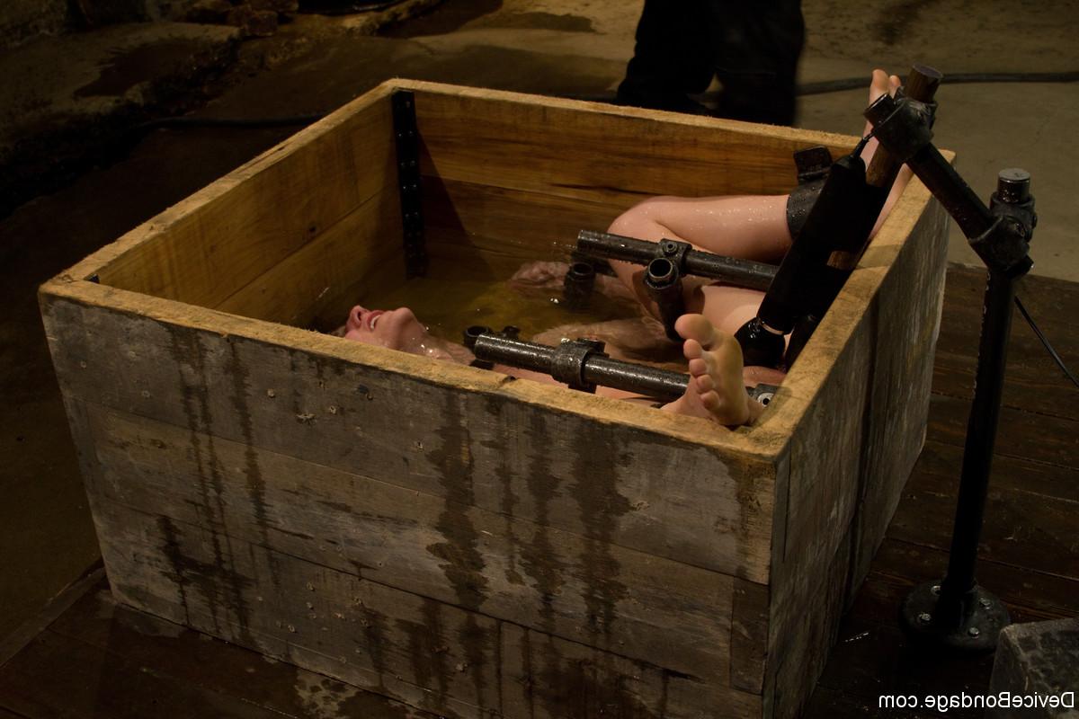 17P Young looking blonde girl Jessie Cox endures being restrained and submersed