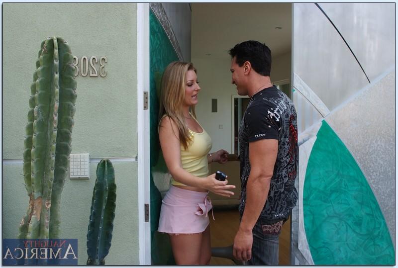 20P Blonde babes with big tits Avy Scott and Val Malone ride a rock-hard cock