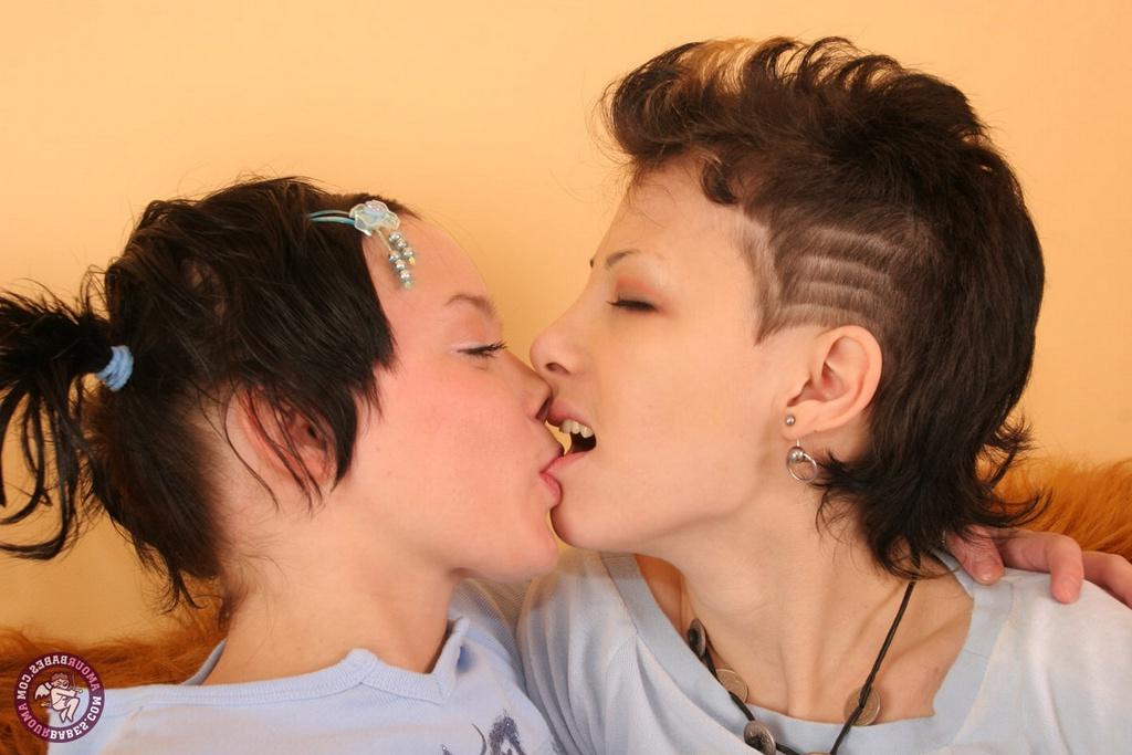 16P Cute teens have lesbian sex on a couch with assistance from a strapon cock