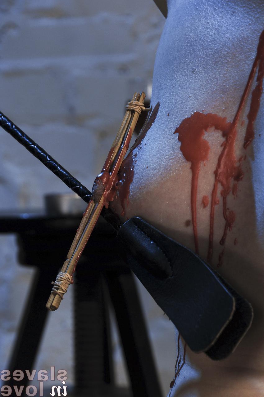 14P Naked slave is covered in hot candle wax before sex with her owner