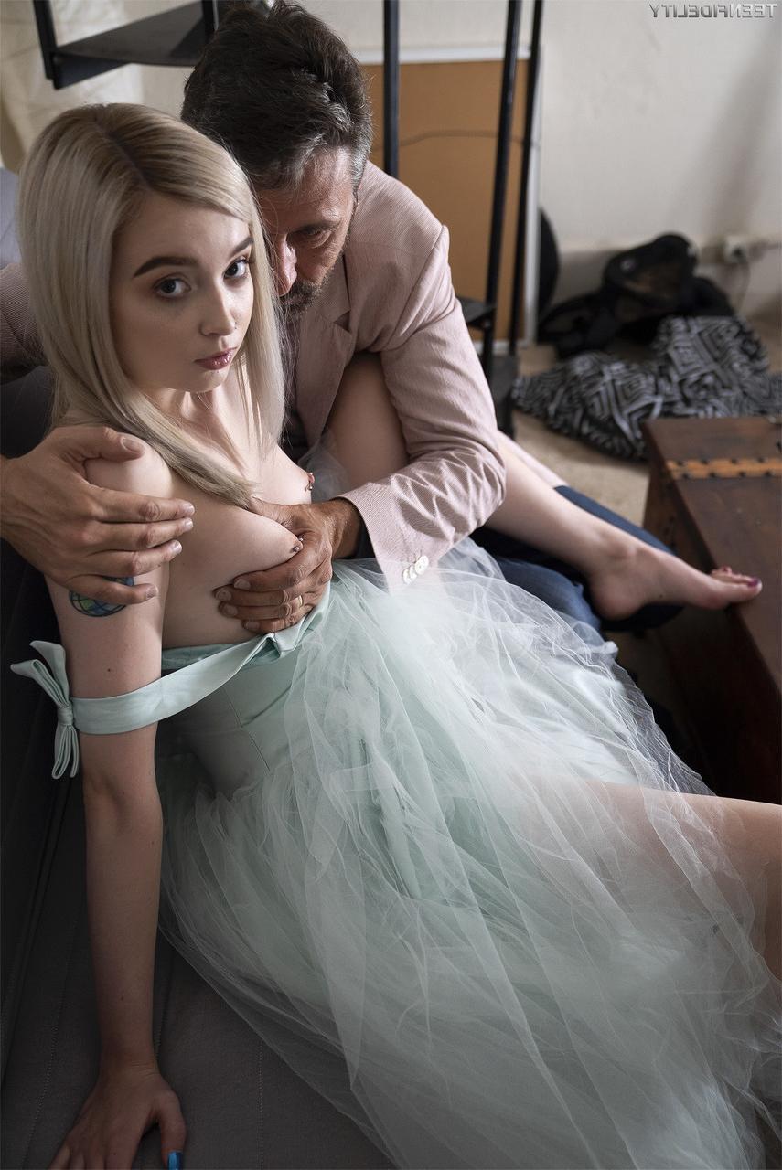 19P Steve Holmes strips off teen Lexi Lore and uses his fingers on her young twat