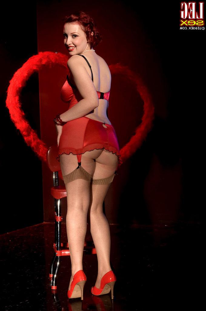 16P Yummy girl in stockings stripping and boasting of her tiny pussy and nice legs