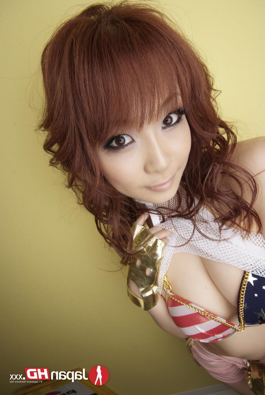 20P Cute Asian brunette Misa Kikouden posing with her beautiful natural tits bare