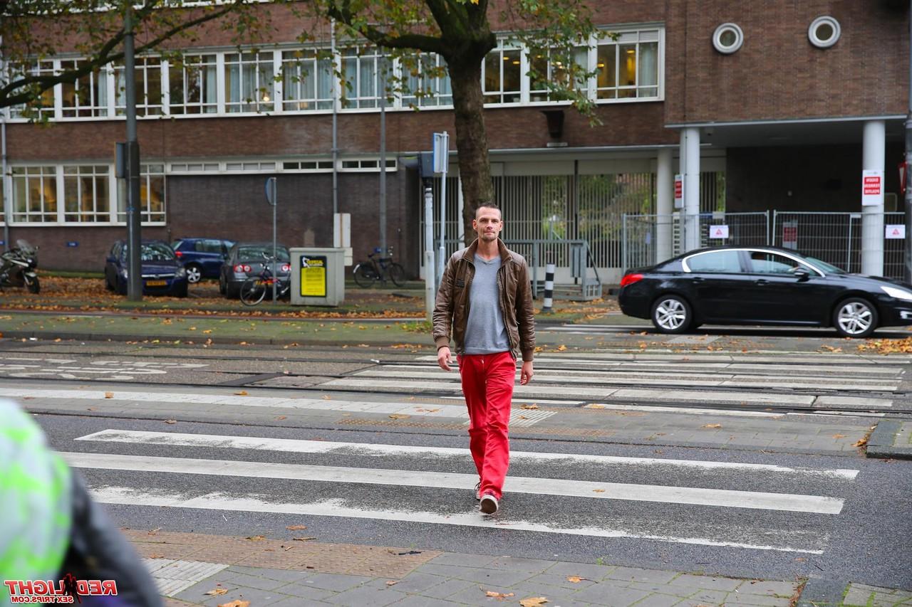15P Redhead streetwalker gets paid to have sex with a couple of tourists