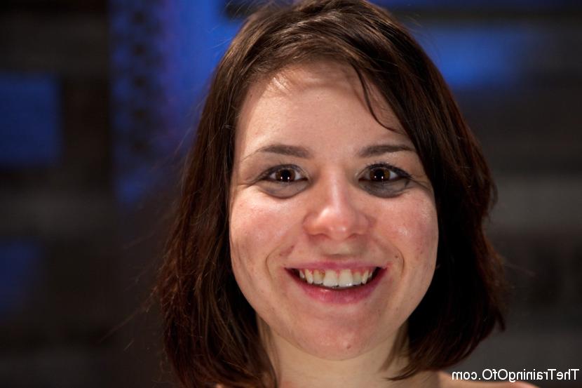 12P Nice girl undergoes a humiliating slave training session in a windowless room