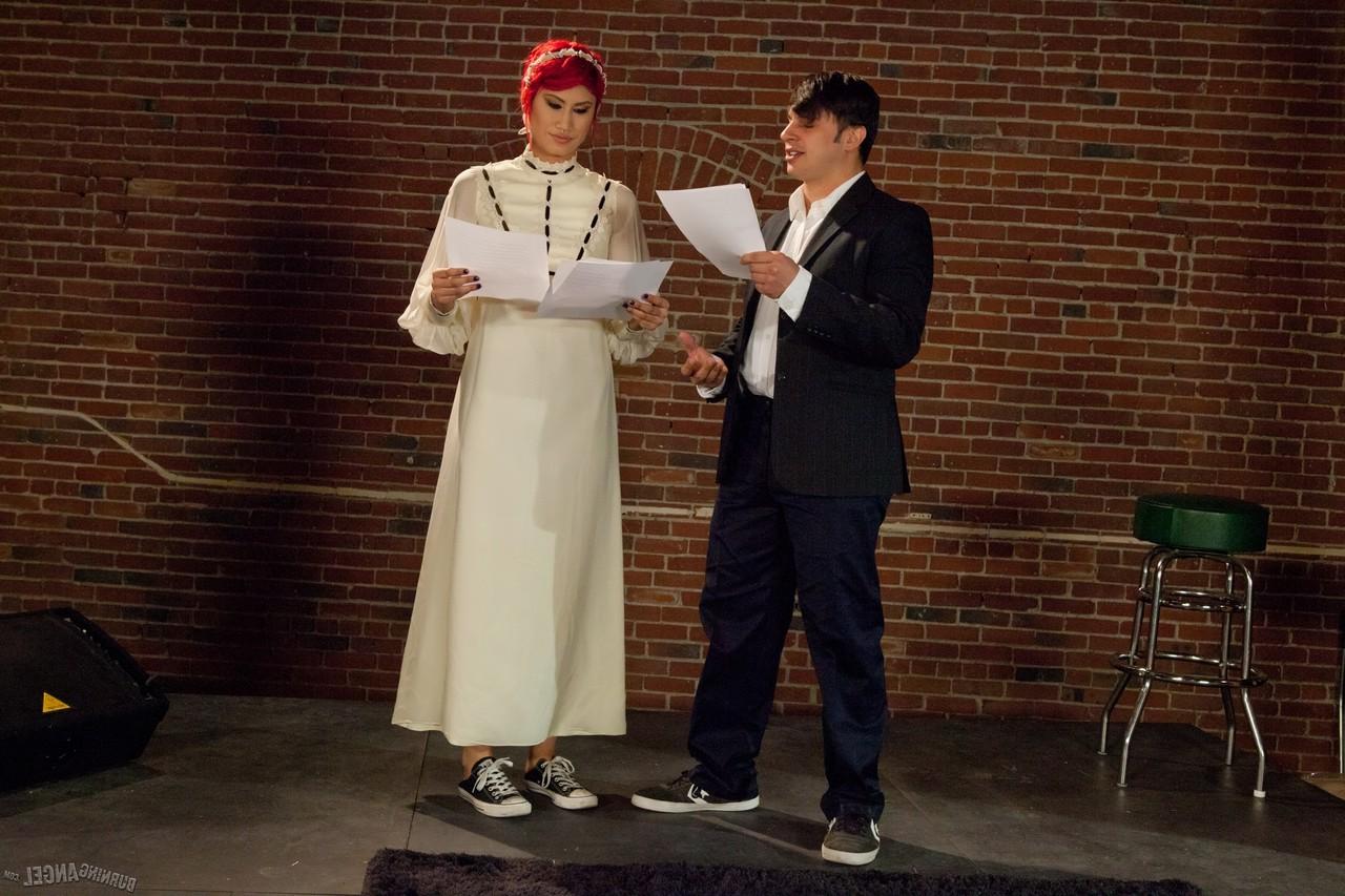 17P Punk girl actress Vulpix plays a naughty Ophelia & fucks her Hamlet on stage